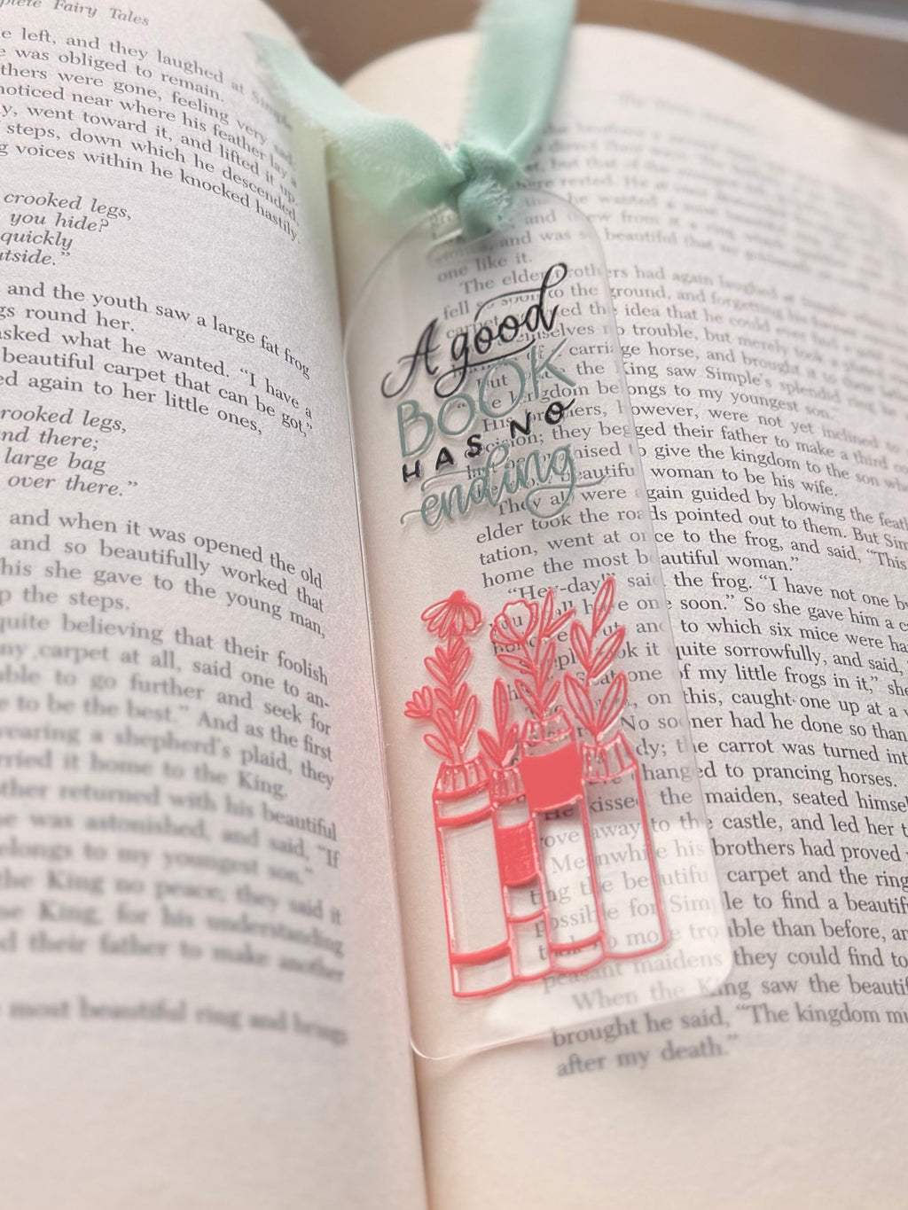 A good book has no ending bookmark