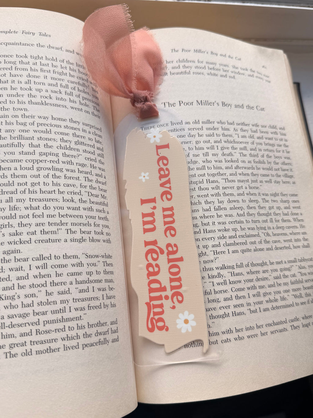 Leave me alone I’m reading bookmark