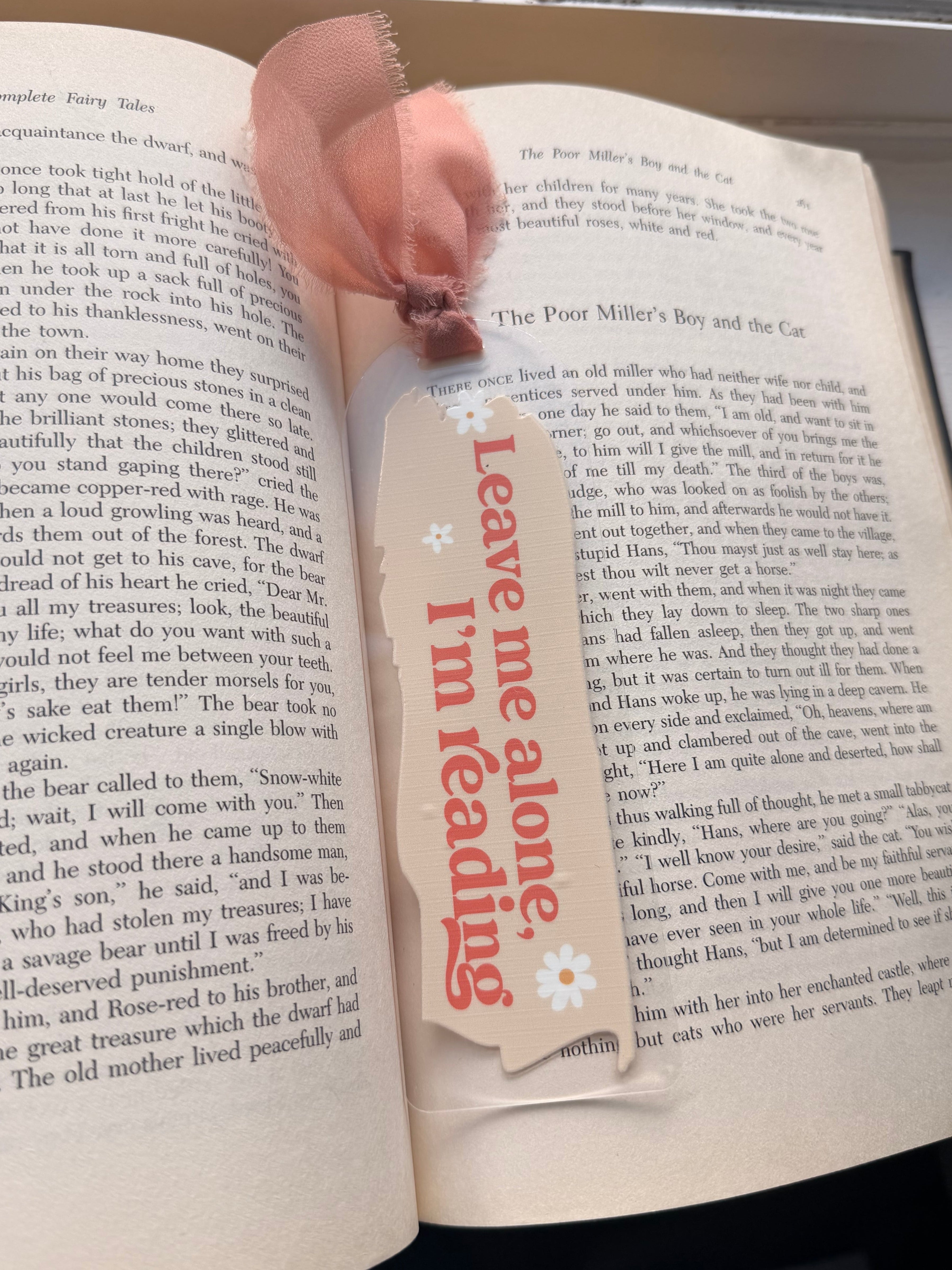 Leave me alone I’m reading bookmark